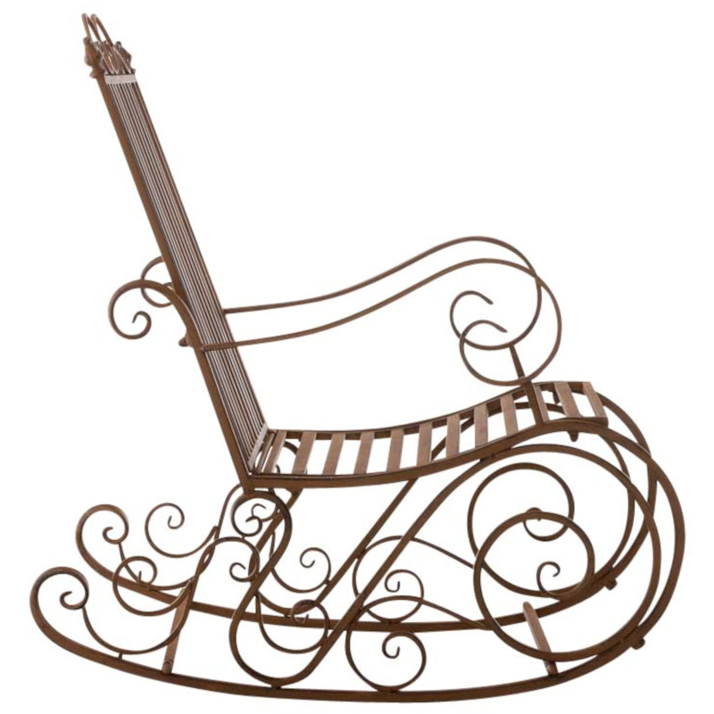 Ensemble de 2 fauteuils à bascule Smilla brun