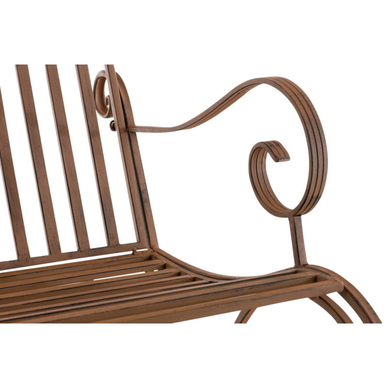Set de 2 Mecedoras de hierro Smilla Marrón
