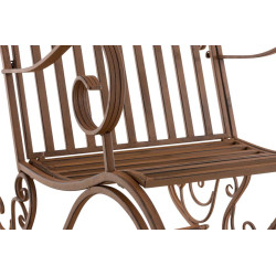 Ensemble de 2 fauteuils ? bascule Smilla, marron