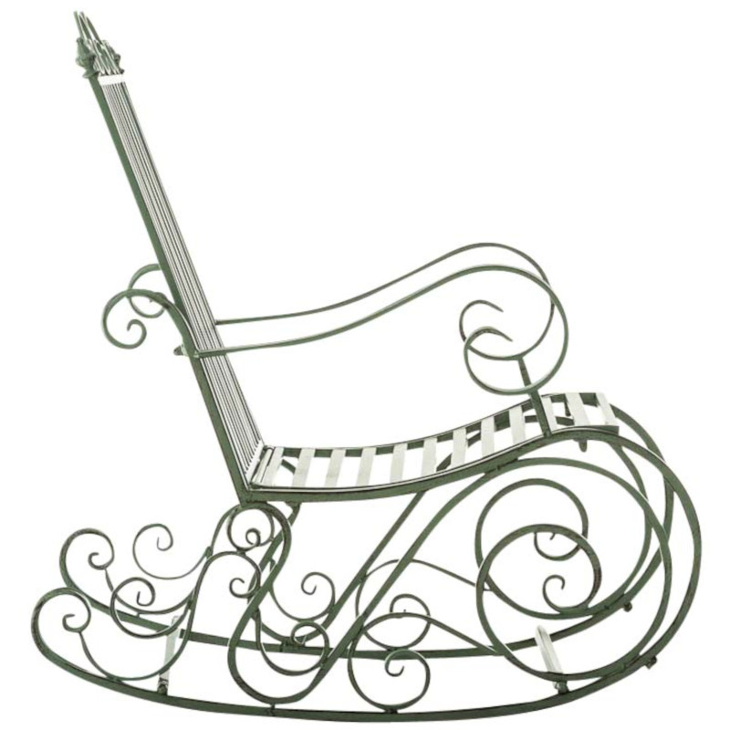 Ensemble de 2 fauteuils à bascule Smilla vert antique