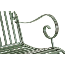 Ensemble de 2 fauteuils ? bascule Smilla, vert antique