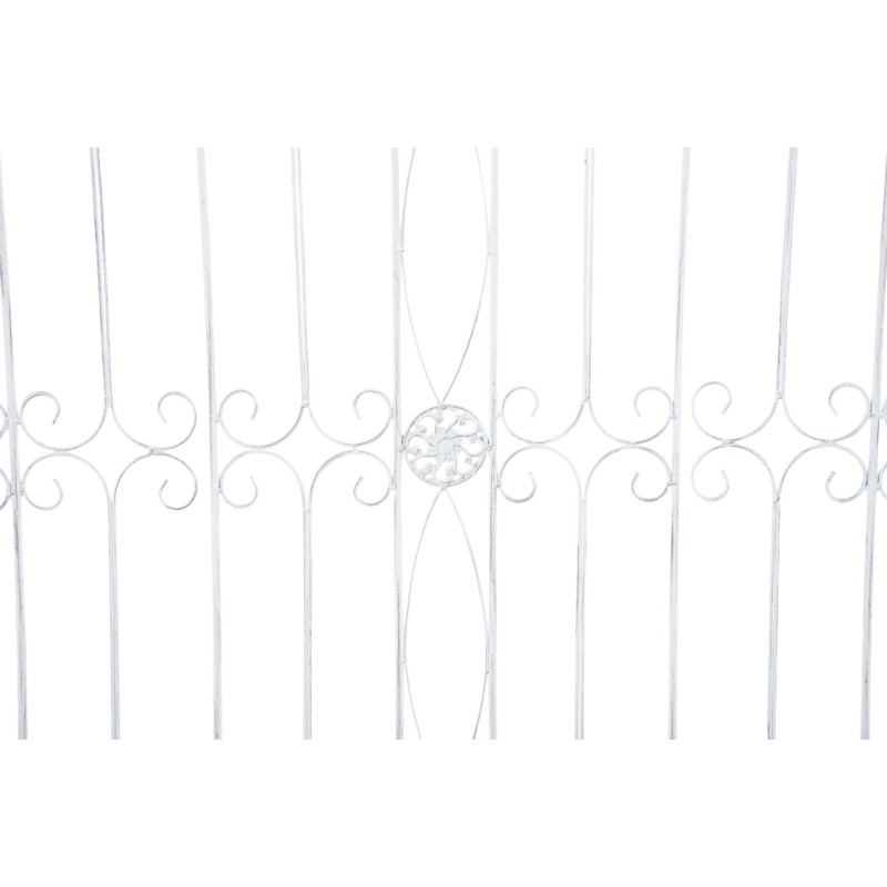 Ensemble de 4 cl?tures de jardin, Manchard blanc antique