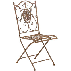 Ensemble de 2 chaises Sibell brun antique