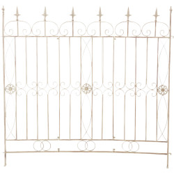 Ensemble de 4 cl?tures de jardin, blettes, cr?me antique