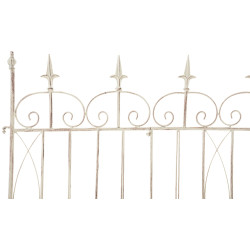 Ensemble de 4 cl?tures de jardin, blettes, cr?me antique