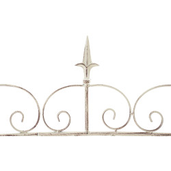 Ensemble de 4 cl?tures de jardin, blettes, cr?me antique