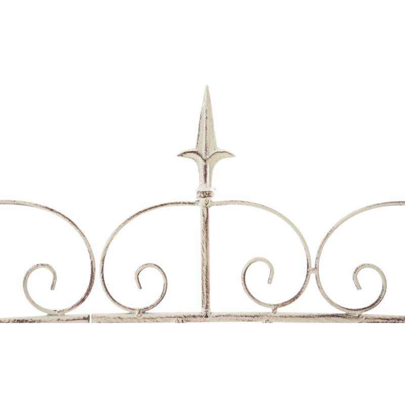 Ensemble de 4 clôtures de jardin pour bettes à carde crème antique