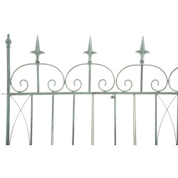 Ensemble de 4 clôtures de jardin pour bettes à carde vert antique