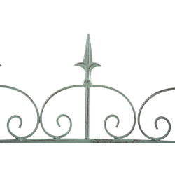 Ensemble de 4 clôtures de jardin pour bettes à carde vert antique