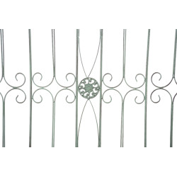 Ensemble de 4 cl?tures de jardin, vert antique Manchard