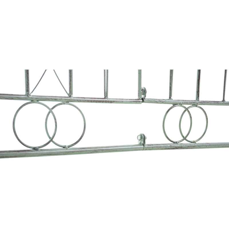 Ensemble de 4 cl?tures de jardin, vert antique Manchard