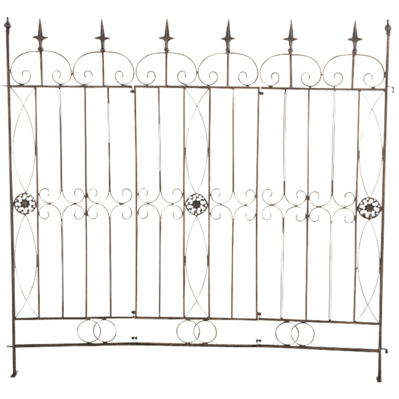 Ensemble de 4 clôtures de jardin pour bettes à carde bronze