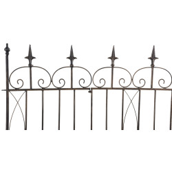Ensemble de 4 clôtures de jardin pour bettes à carde bronze