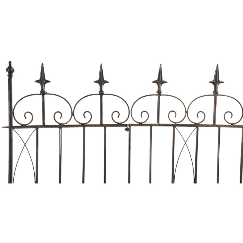 Ensemble de 4 clôtures de jardin pour bettes à carde bronze