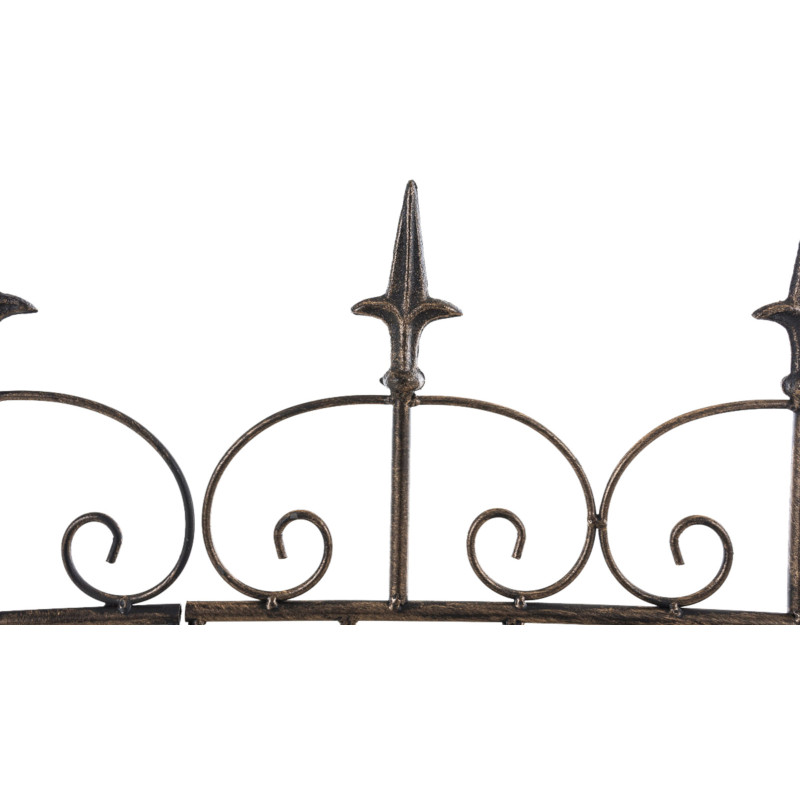 set de 4 Vallas de jardín Mangold Bronce
