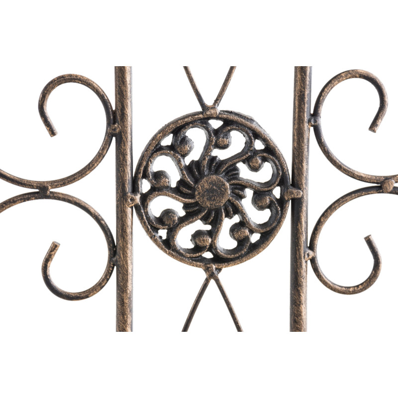Ensemble de 4 cl?tures de jardin, bronze Mangold