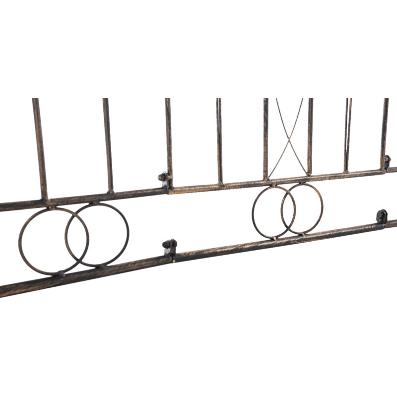 Ensemble de 4 cl?tures de jardin, bronze Mangold