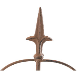 Ensemble de 4 clôtures de jardin pour bettes à carde brun antique