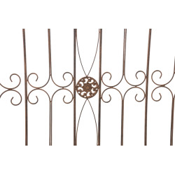 Ensemble de 4 cl?tures de jardin, couleur blettes, brun antique