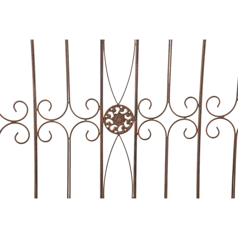 Ensemble de 4 clôtures de jardin pour bettes à carde brun antique