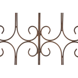 Ensemble de 4 clôtures de jardin pour bettes à carde brun antique
