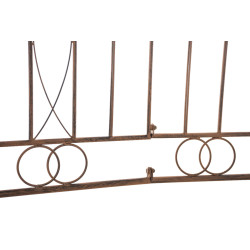 Ensemble de 4 clôtures de jardin pour bettes à carde brun antique