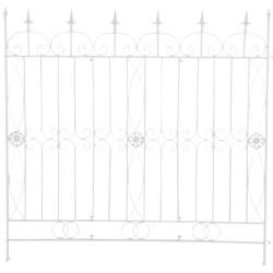 set de 4 Vallas de jardín Mangold Blanco
