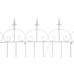 Ensemble de 4 clôtures de jardin pour bettes à carde blanc