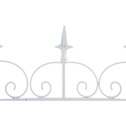 Ensemble de 4 clôtures de jardin pour bettes à carde blanc