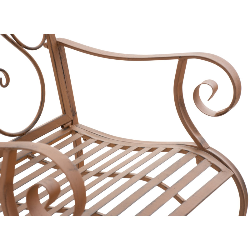 Ensemble de 2 chaises de jardin du Pendjab brun antique