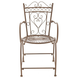 Ensemble de 2 chaises Sheela marron antique