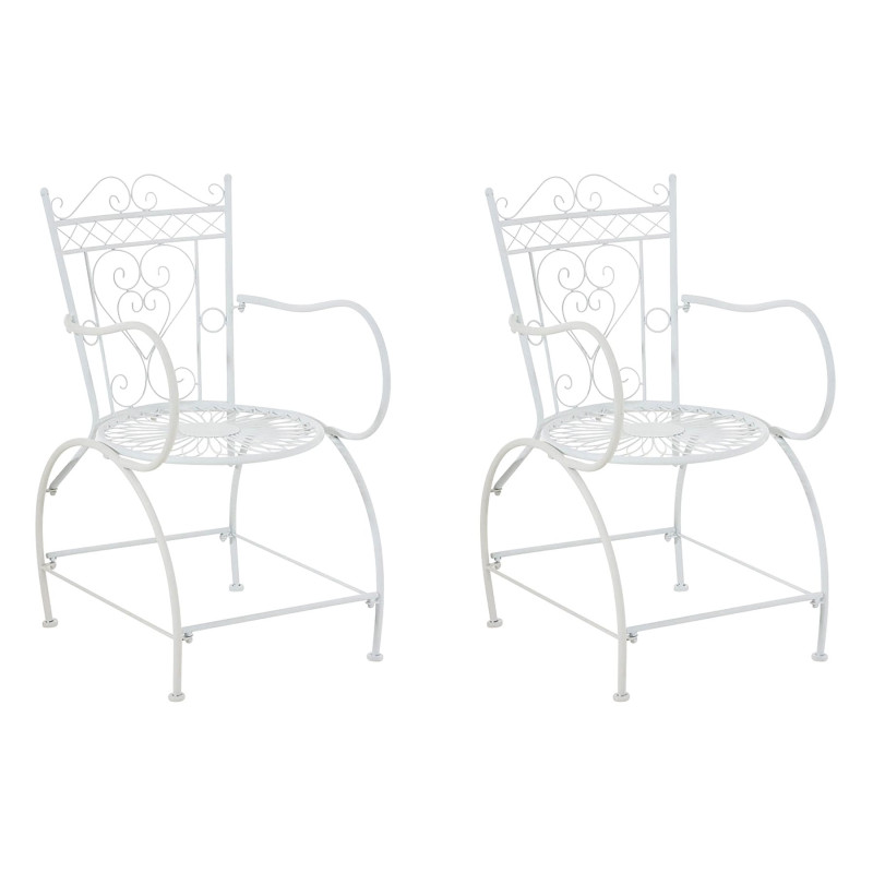 Ensemble de 2 chaises Sheela, blanches