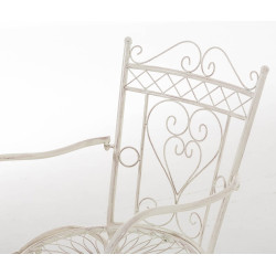 Ensemble de 2 chaises Sheela cr?me antique