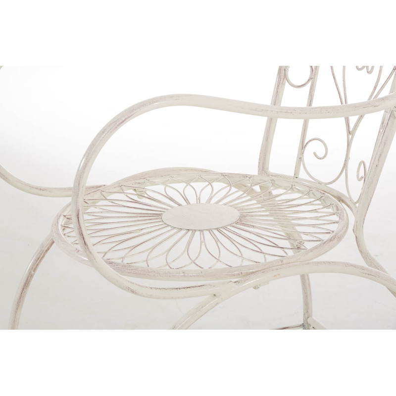 Set de 2 Sillas de jardín Sheela Crema antiguo