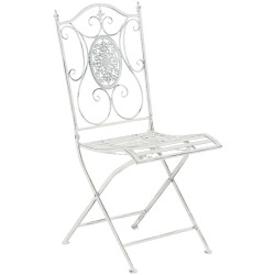 Ensemble de 2 chaises Sibell blanc antique