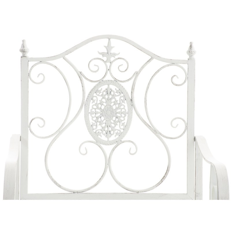 Ensemble de 2 chaises de jardin Punjab blanc antique