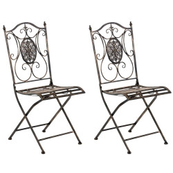 Ensemble de 2 chaises Sibell bronze
