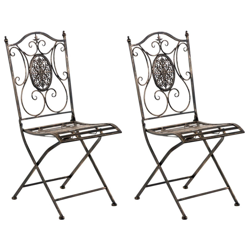 Ensemble de 2 chaises Sibell bronze