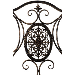 Ensemble de 2 chaises Sibell, bronze