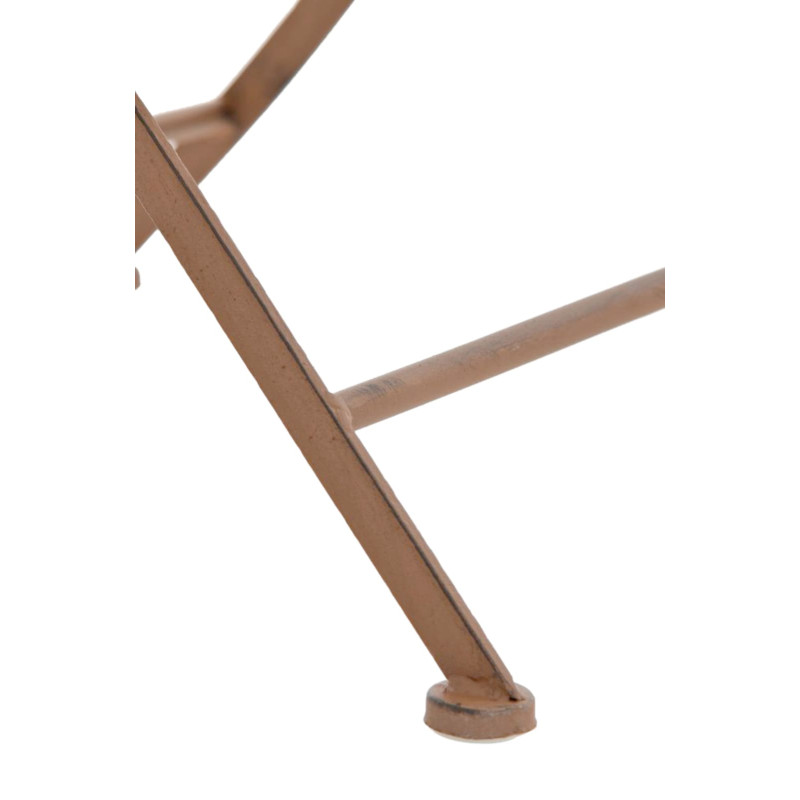 Ensemble de 2 chaises de jardin Kiran marron antique