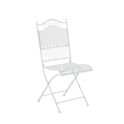 Ensemble de 2 chaises de jardin Kiran blanc