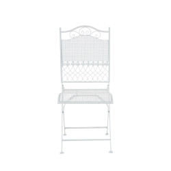 Ensemble de 2 chaises de jardin Kiran blanc