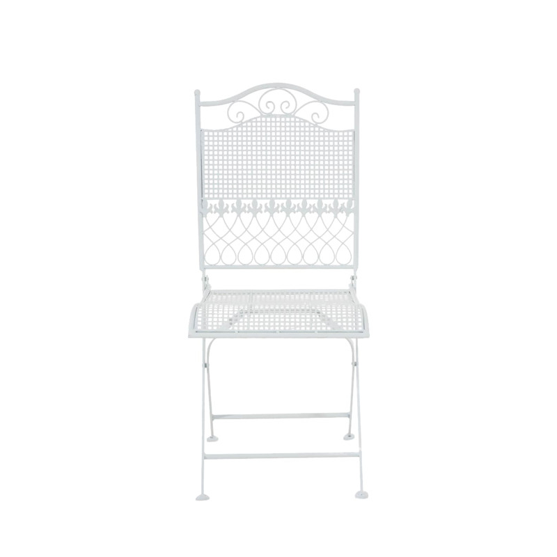 Ensemble de 2 chaises de jardin Kiran blanches