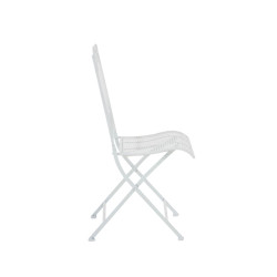 Ensemble de 2 chaises de jardin Kiran blanc
