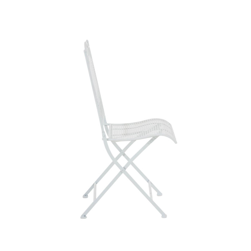 Ensemble de 2 chaises de jardin Kiran blanc