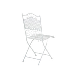 Ensemble de 2 chaises de jardin Kiran blanches