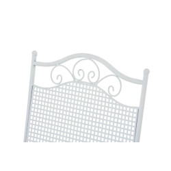 Ensemble de 2 chaises de jardin Kiran blanc