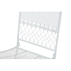 Ensemble de 2 chaises de jardin Kiran blanches