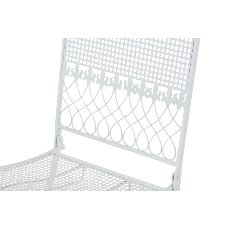 Ensemble de 2 chaises de jardin Kiran blanc