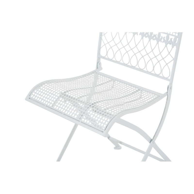 Ensemble de 2 chaises de jardin Kiran blanc